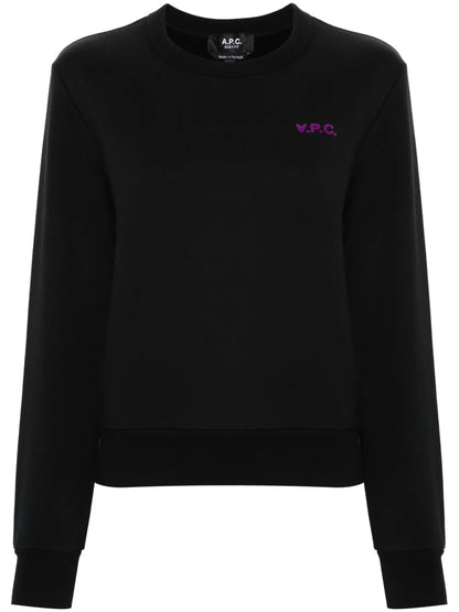 Flocked-Logo Sweatshirt