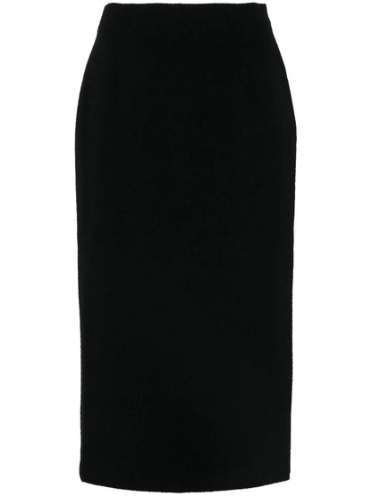 Tweed Bouclé Midi Skirt