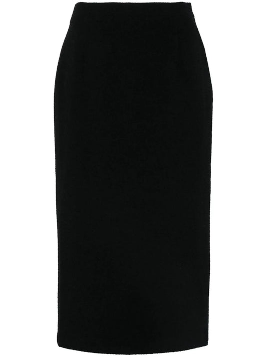 Tweed Bouclé Midi Skirt