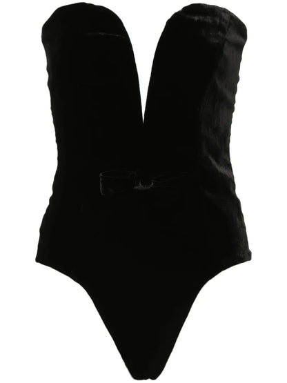 Velvet Bustier Bodysuit