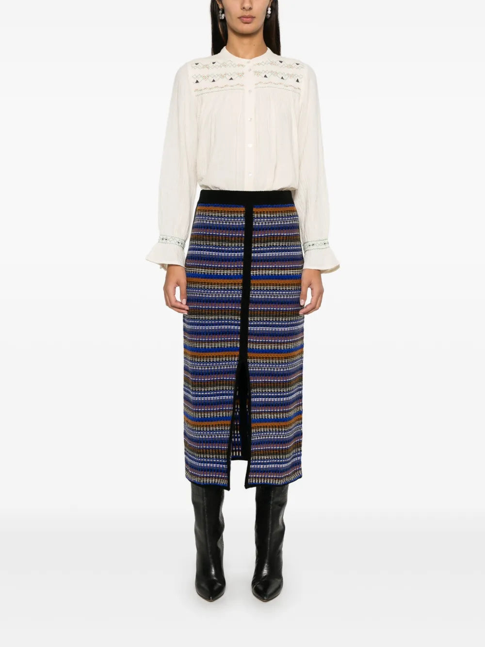 Flame Midi Skirt