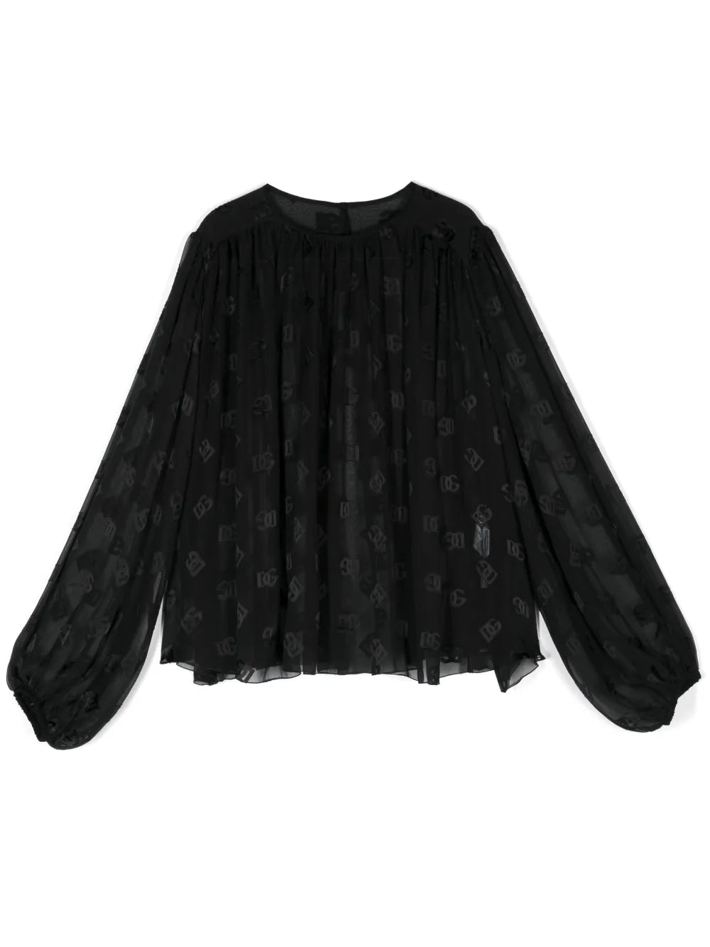 Monogram-Dévore Blouse