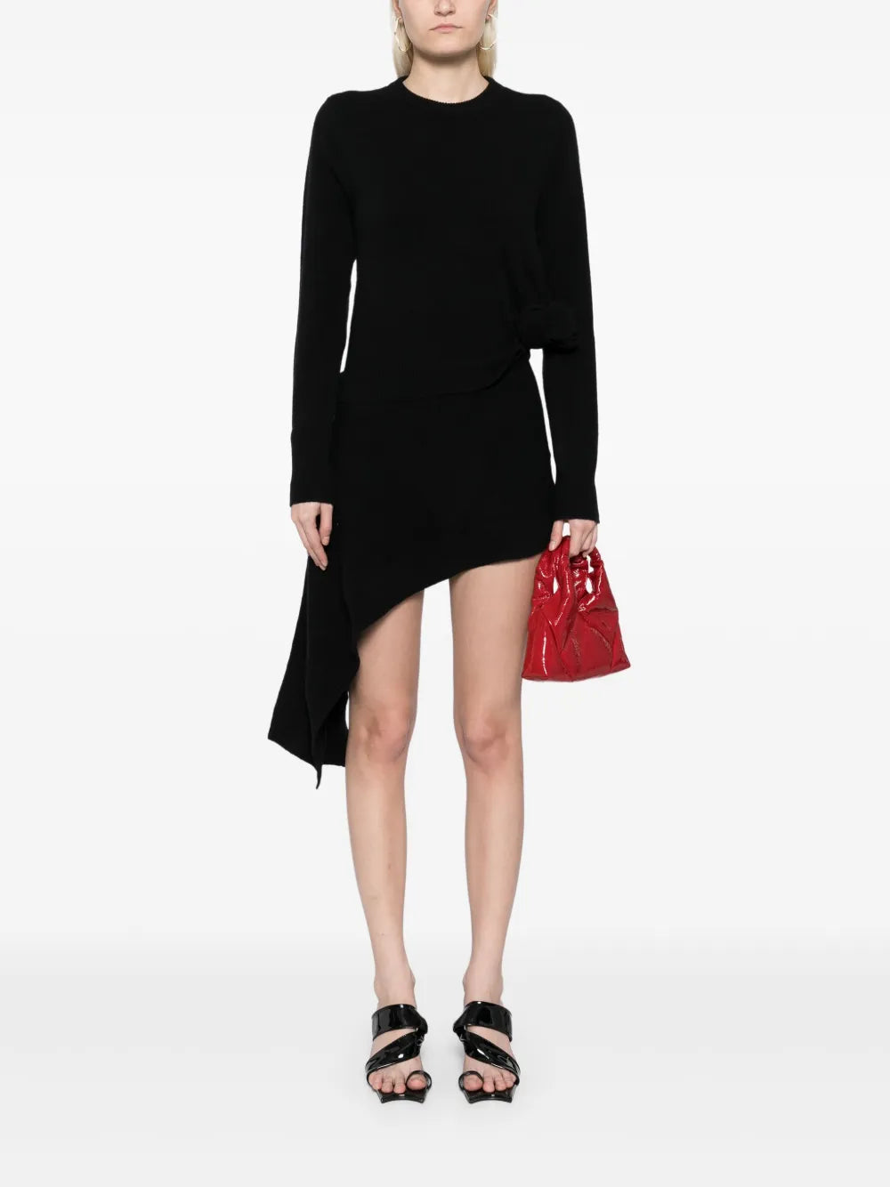 Asymmetric Knitted Dress