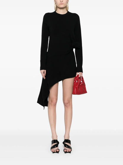 Asymmetric Knitted Dress