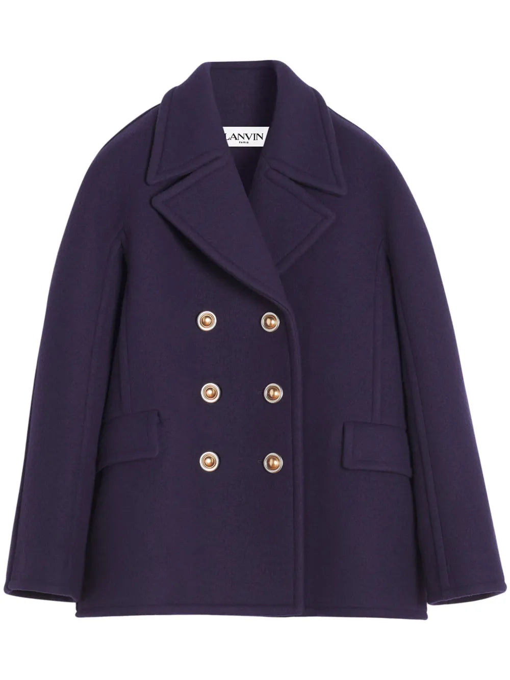 Double-Breasted Wool Peacoat