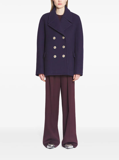 Double-Breasted Wool Peacoat
