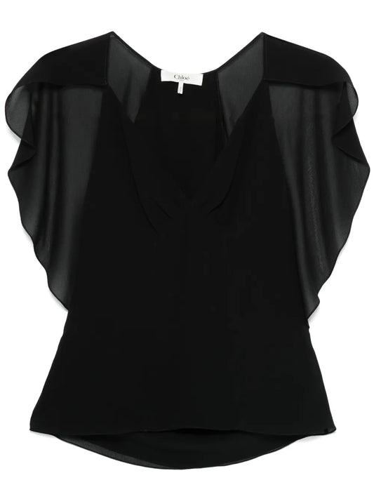 Cape-Detail Tank Top