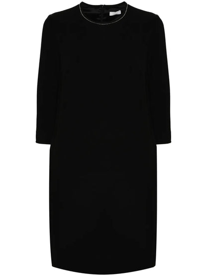 Bead-Embellished Midi Dress