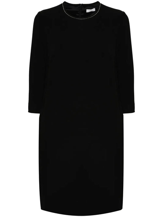 Bead-Embellished Midi Dress