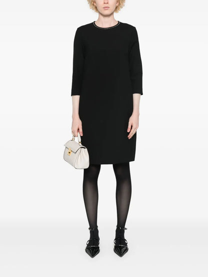 Bead-Embellished Midi Dress