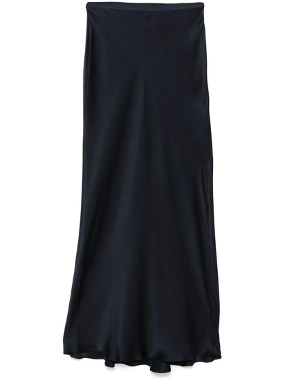 Silk Midi Skirt