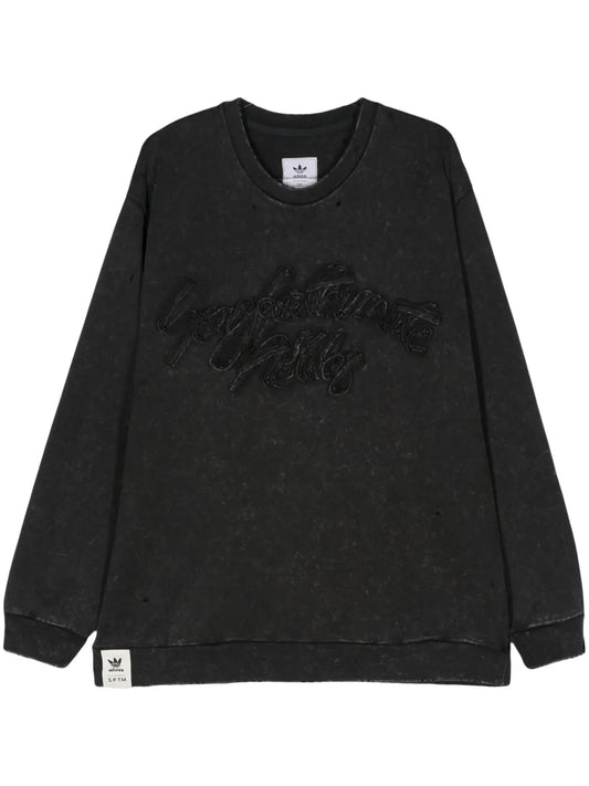 Lettering-Appliqué Sweatshirt