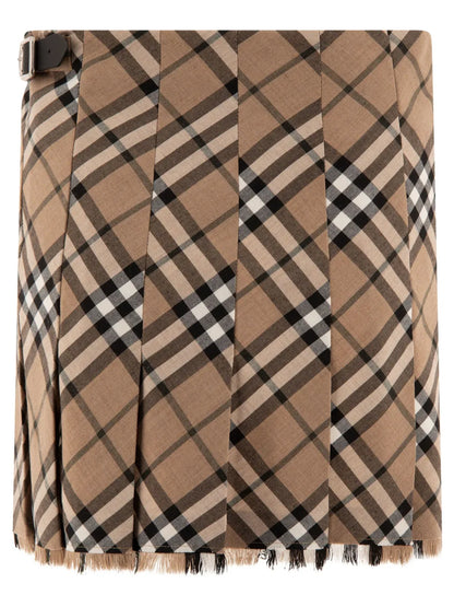 Check Pattern Mini Skirt