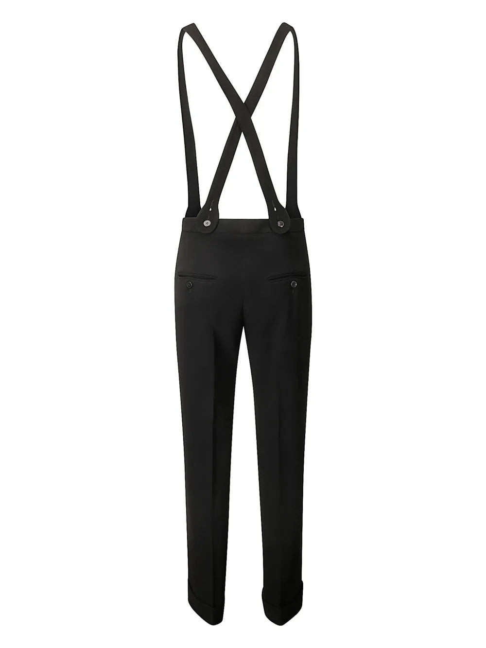 Suspender Straight-Leg Trousers