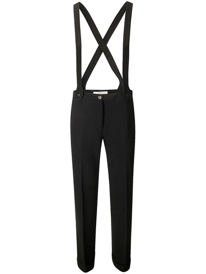 Suspender Straight-Leg Trousers