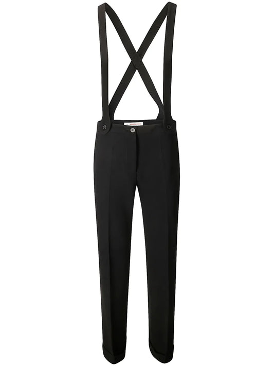 Suspender Straight-Leg Trousers