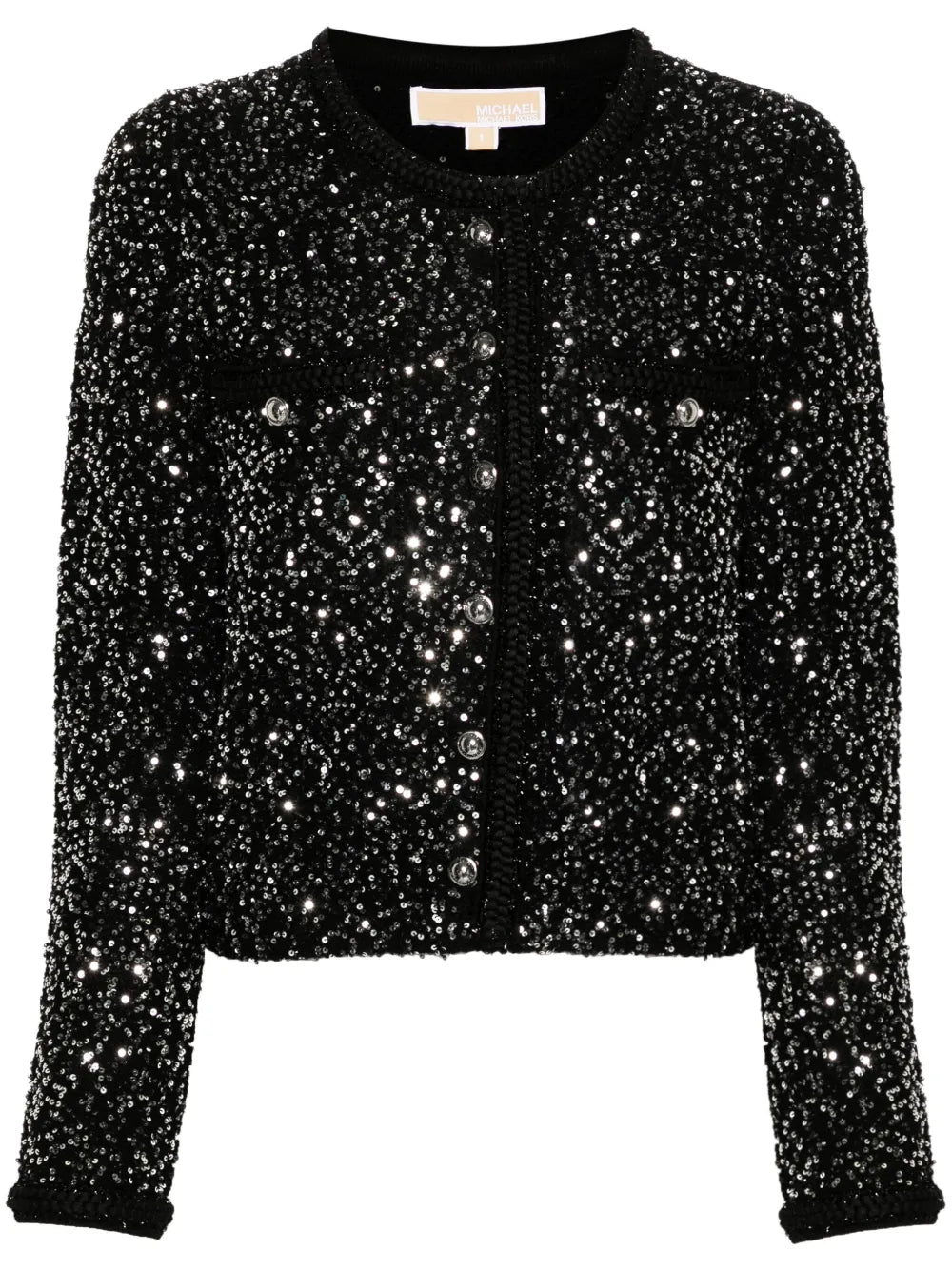 Sequin-Embellished Cardigan