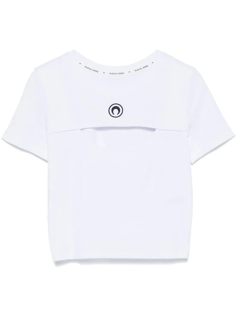 Moon-Logo Cut-Out T-Shirt