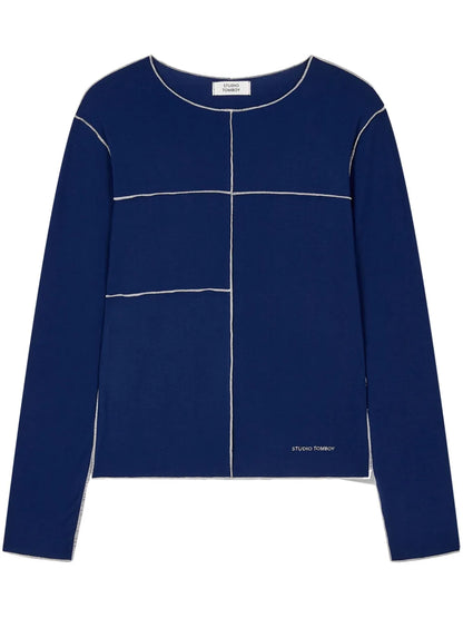 Contrast-Stitch Detailing T-Shirt