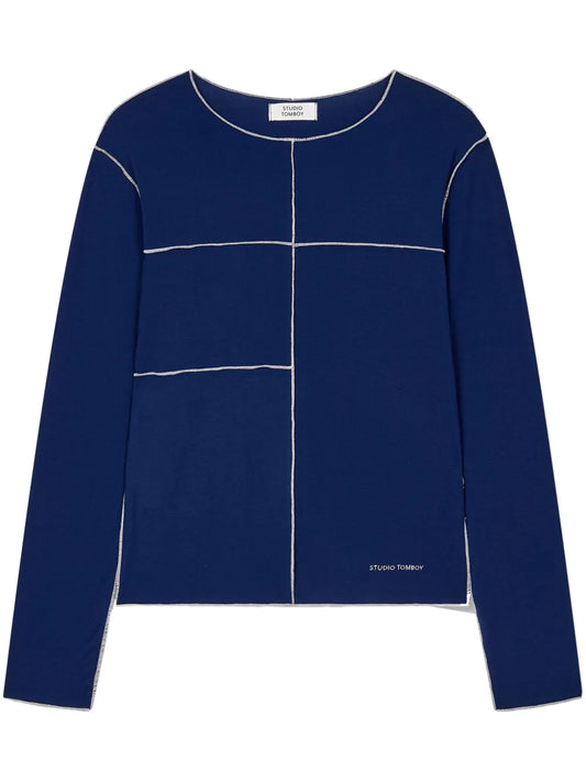 Contrast-Stitch Detailing T-Shirt