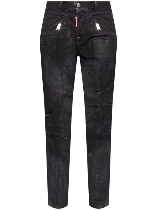 Distressed-Effect Jeans