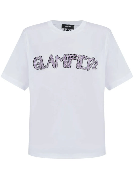 Rhinestone-Embellished T-Shirt