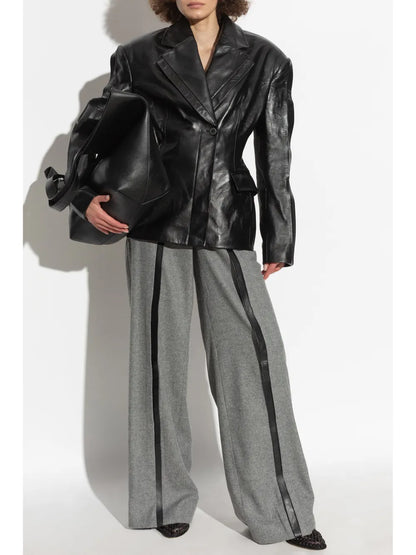 Venus Leather Blazer