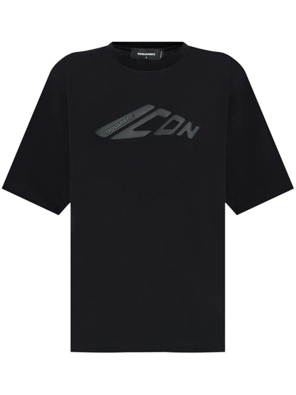 Icon-Embossed T-Shirt