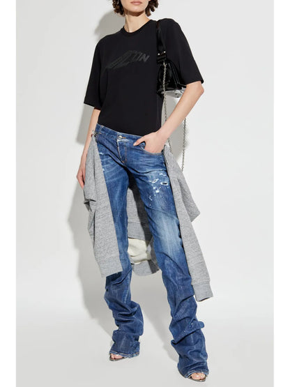 Icon-Embossed T-Shirt