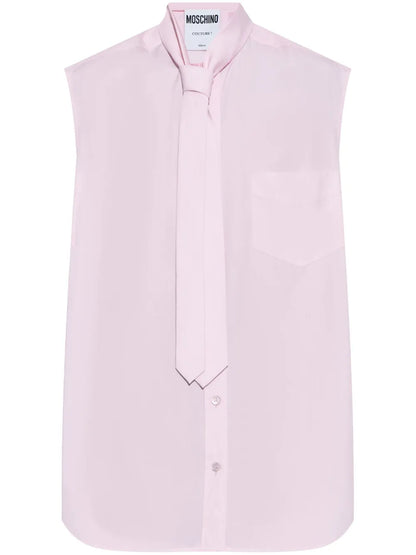 Sleveless Cotton Shirt