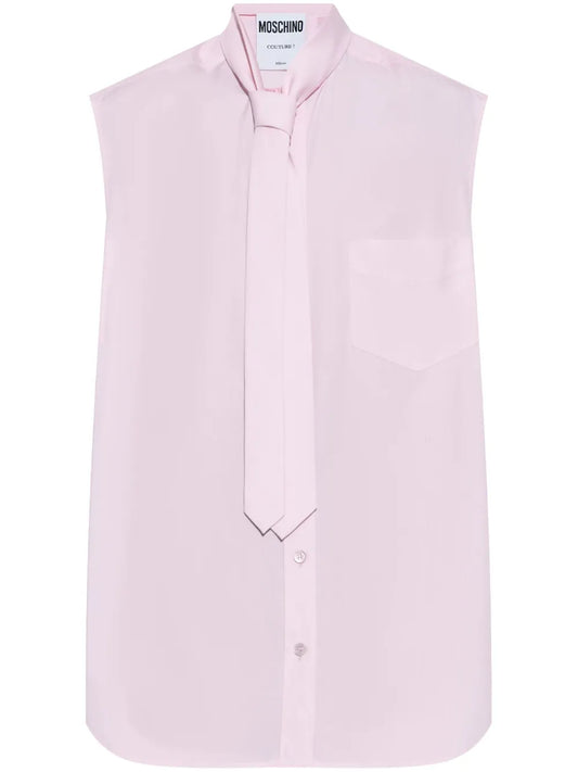 Sleveless Cotton Shirt