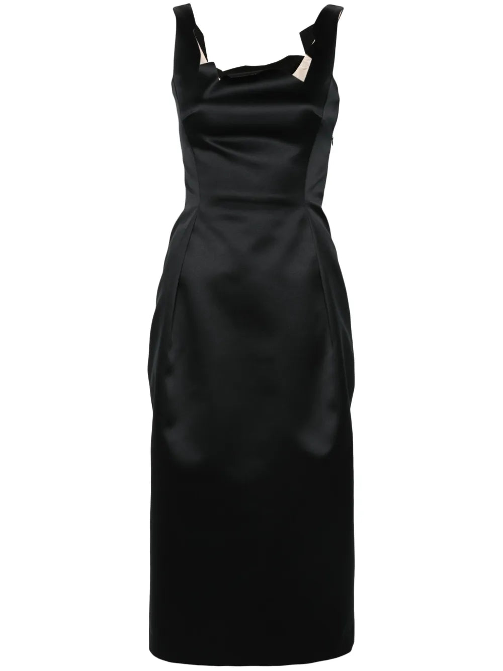 Raw Cut-Edge Midi Dress