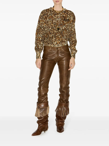 Shad Leopard-Print Sweatshirt