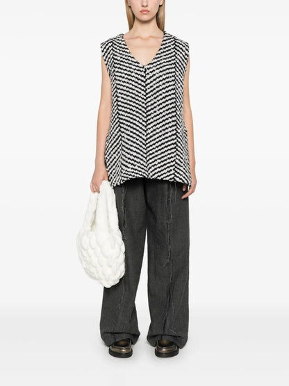 Chevron-Knit Top