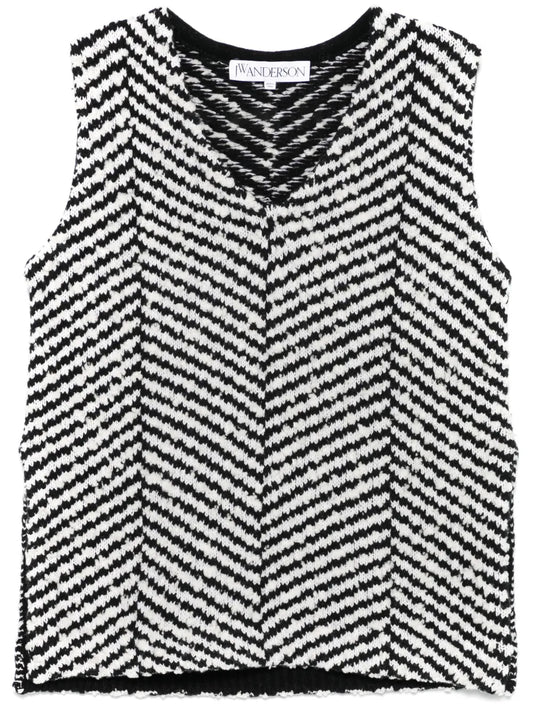Chevron-Knit Top