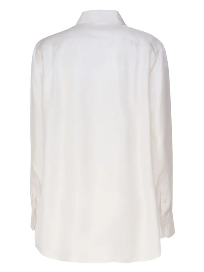Long-Sleeve Silk Shirt