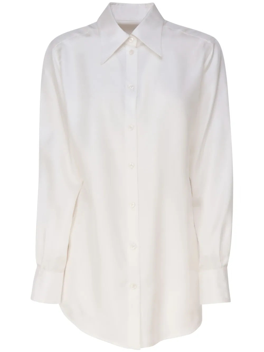 Long-Sleeve Silk Shirt