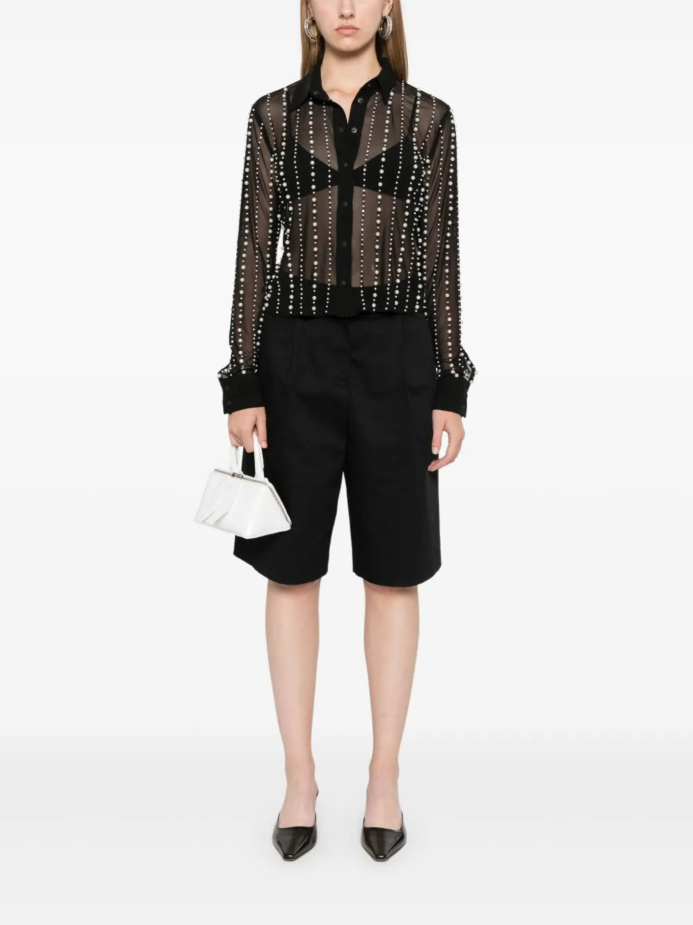Faux-Pearl Shirt