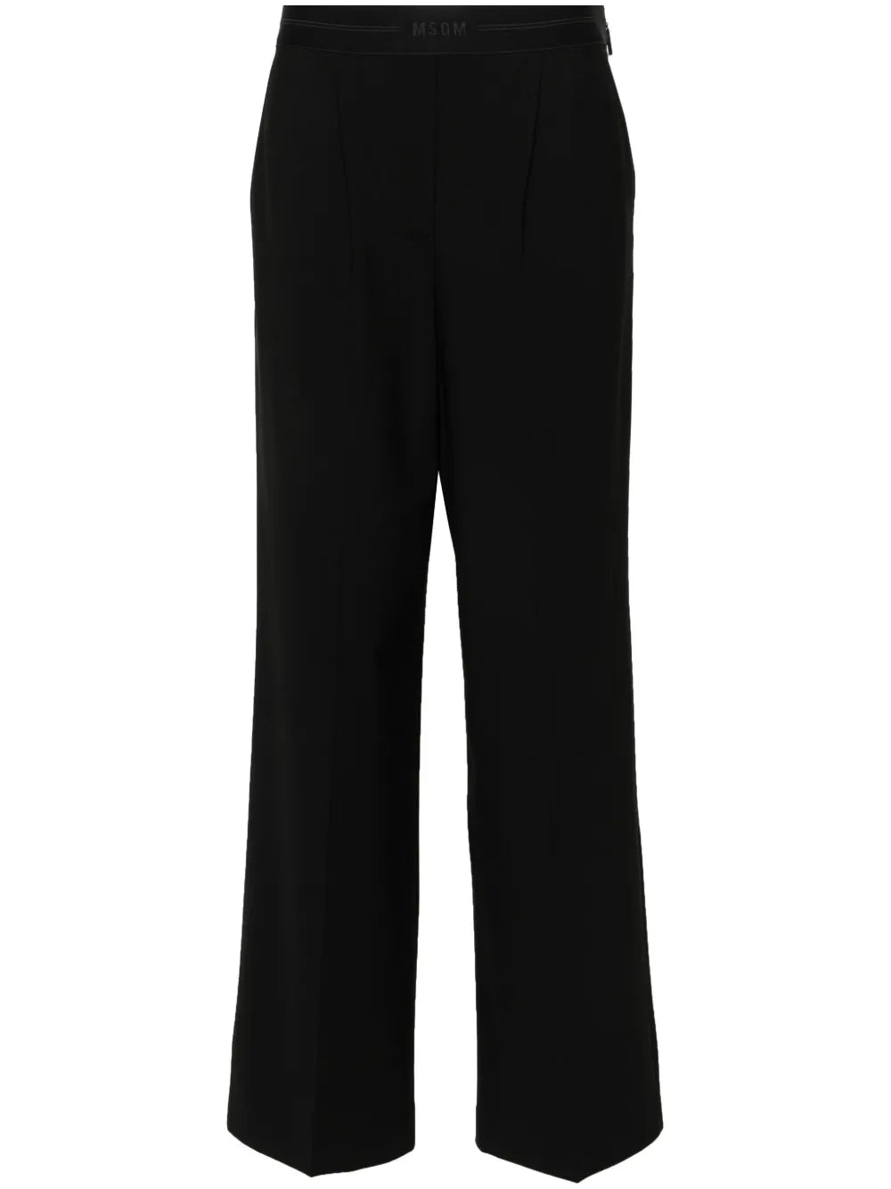 Logo-Waistband Tailored Trousers
