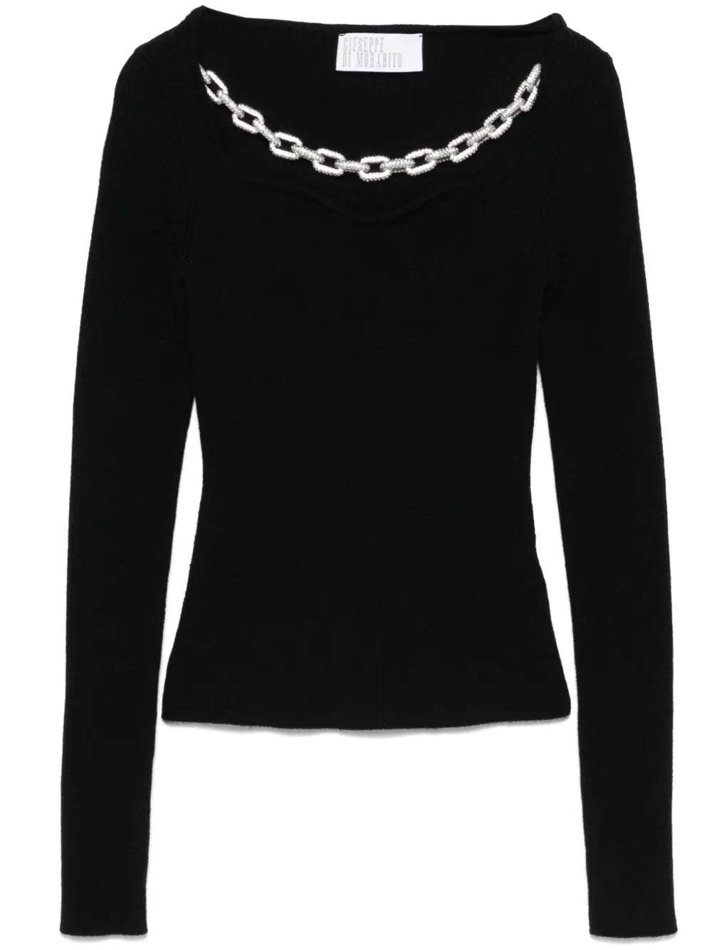 Chain-Detail Sweater