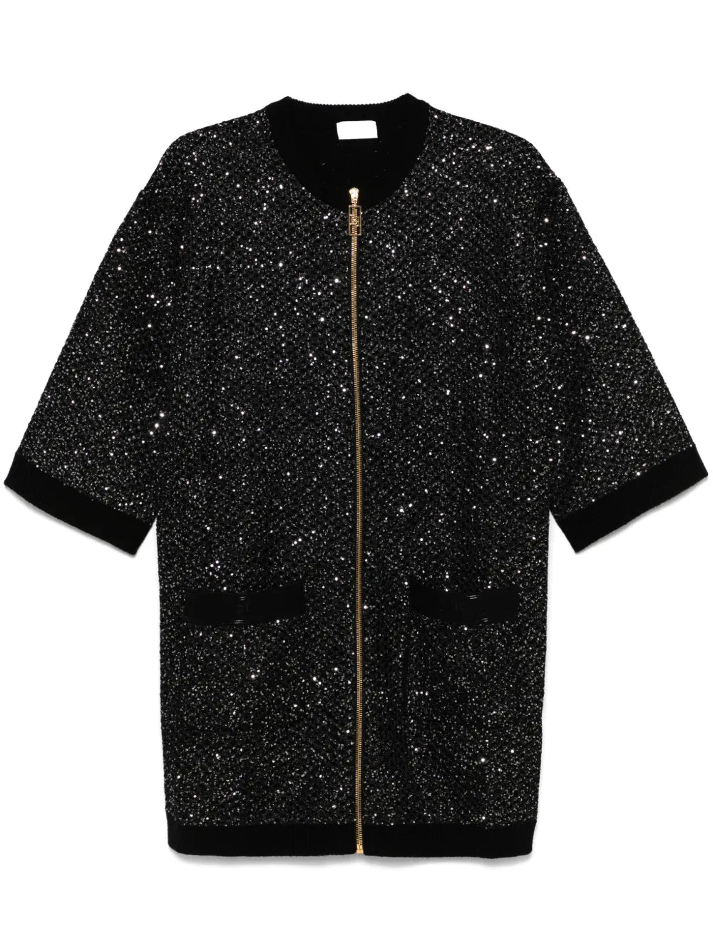 Sequin-Embellished Mini Dress