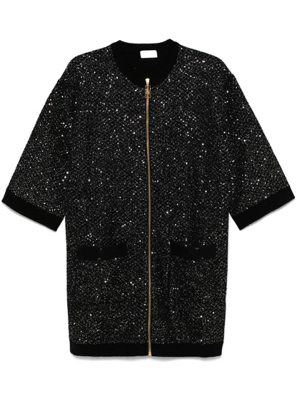 Sequin-Embellished Mini Dress