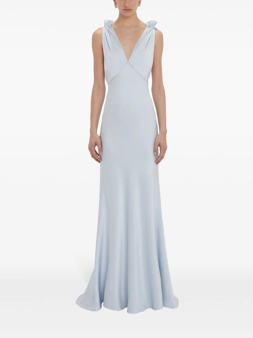 Gathered-Detail Gown