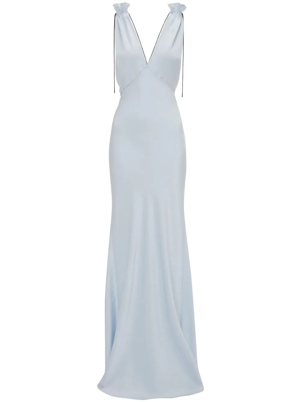 Gathered-Detail Gown