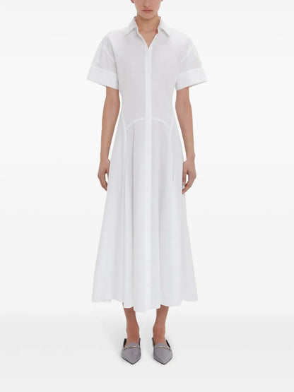 Panelled Shirt Dress