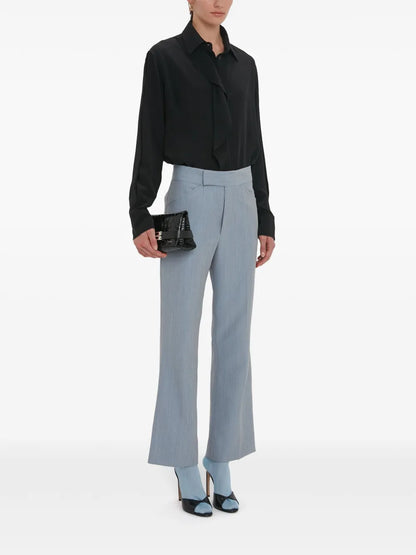 Cropped Flared Trousers