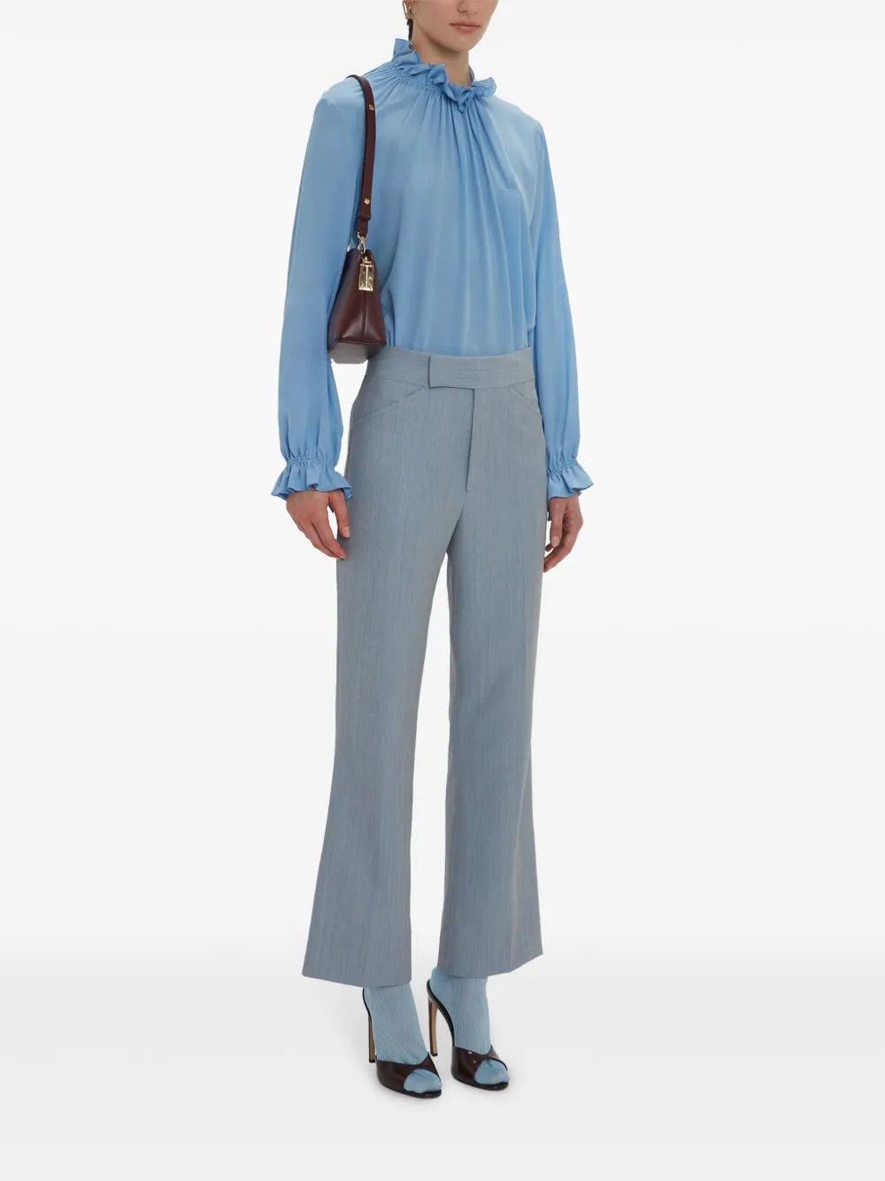 Ruffle Neck Blouse