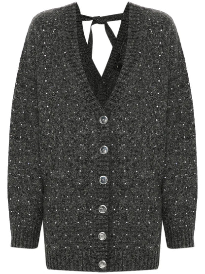 Crystal-Embellished Cardigan
