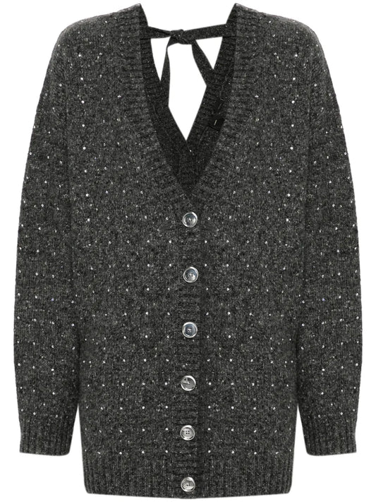 Crystal-Embellished Cardigan