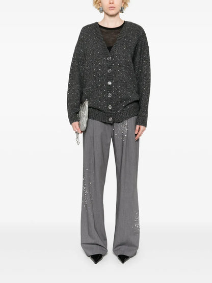 Crystal-Embellished Cardigan